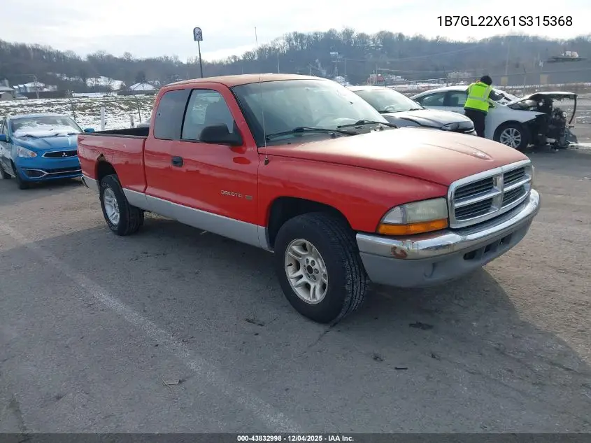 1B7GL22X61S315368 2001 Dodge Dakota Slt/Sport