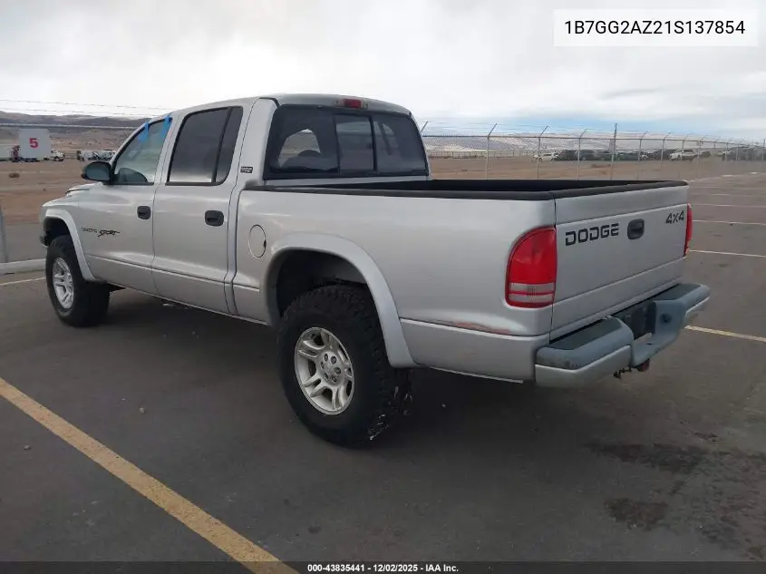 1B7GG2AZ21S137854 2001 Dodge Dakota Slt/Sport
