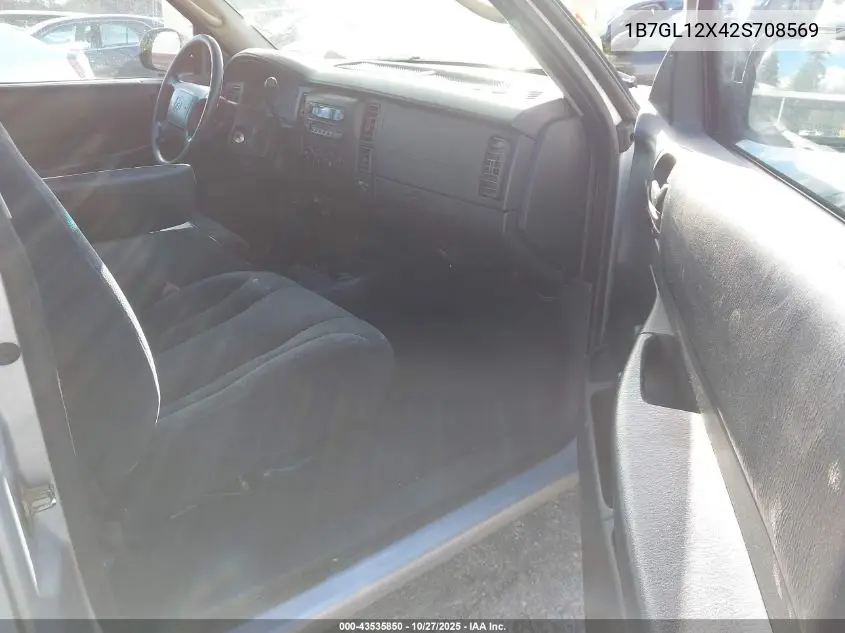 1B7GL12X42S708569 2002 Dodge Dakota