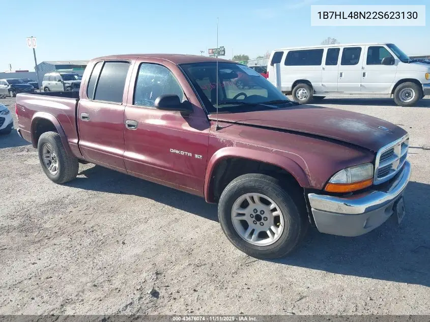 1B7HL48N22S623130 2002 Dodge Dakota Slt