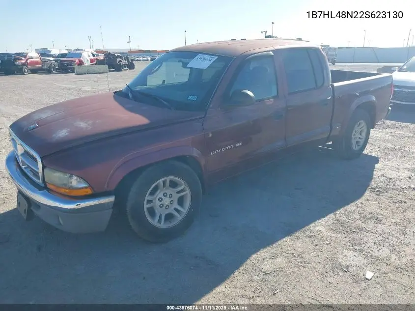 1B7HL48N22S623130 2002 Dodge Dakota Slt