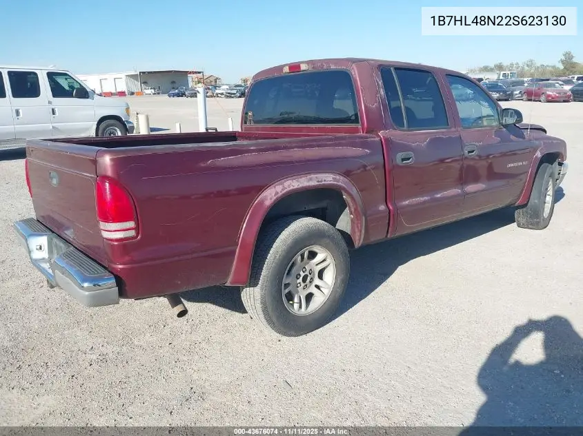 1B7HL48N22S623130 2002 Dodge Dakota Slt