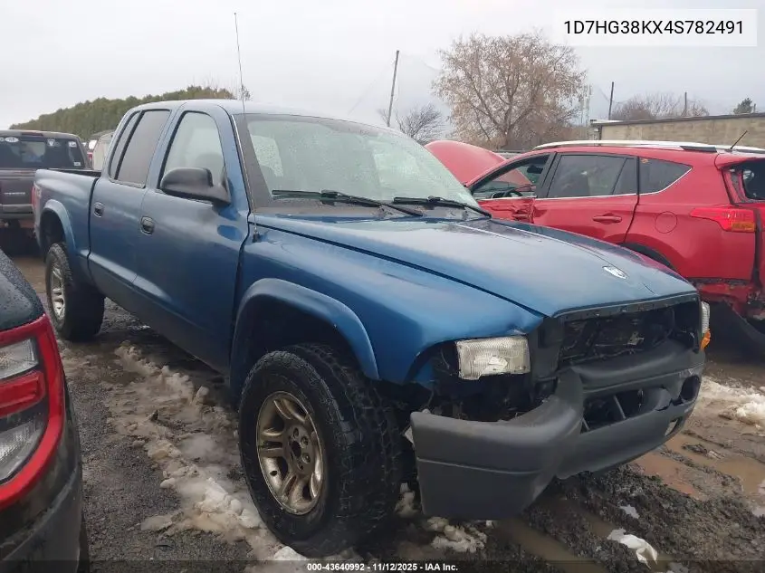 1D7HG38KX4S782491 2004 Dodge Dakota Sport/Sxt
