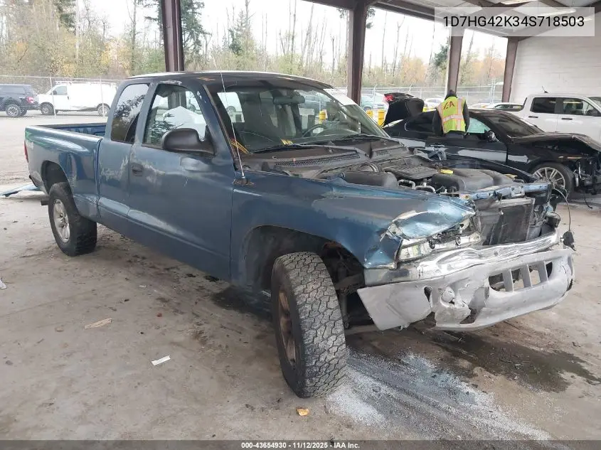 1D7HG42K34S718503 2004 Dodge Dakota Slt