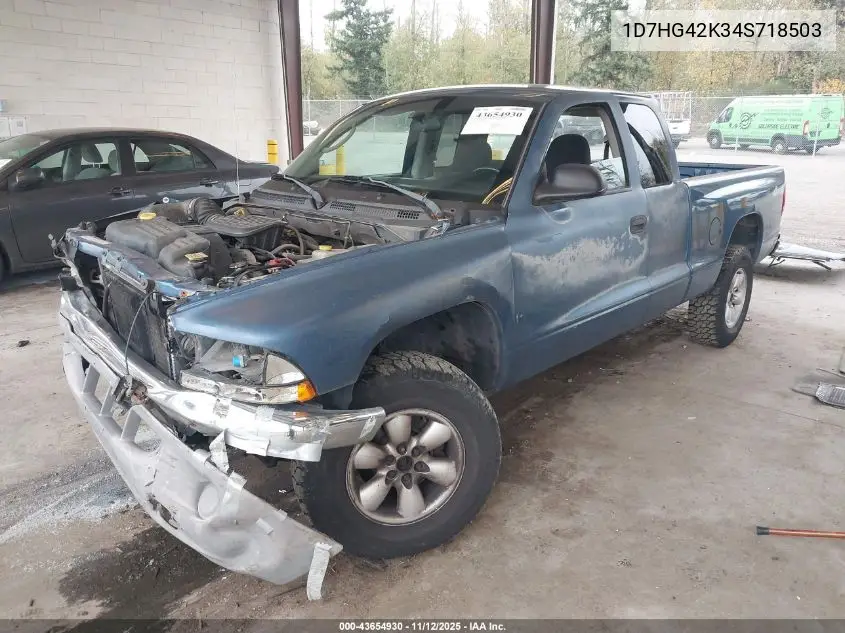 1D7HG42K34S718503 2004 Dodge Dakota Slt