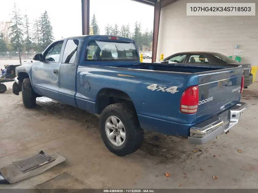 1D7HG42K34S718503 2004 Dodge Dakota Slt