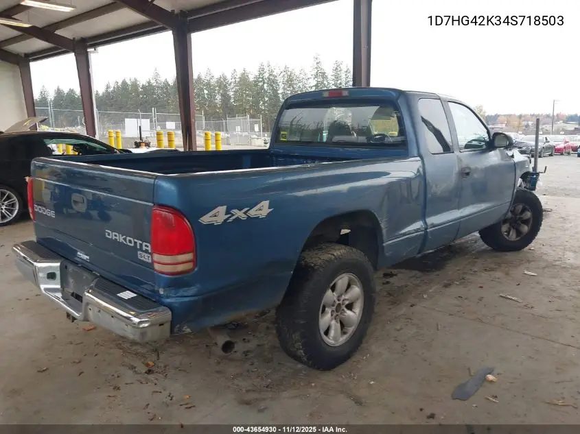 1D7HG42K34S718503 2004 Dodge Dakota Slt