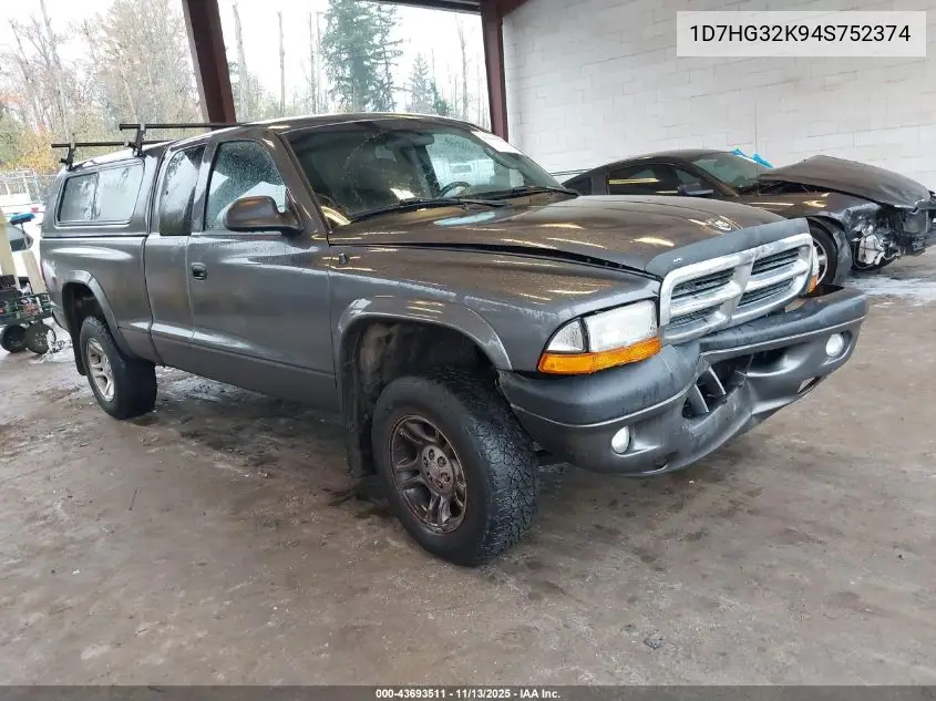 1D7HG32K94S752374 2004 Dodge Dakota Sport