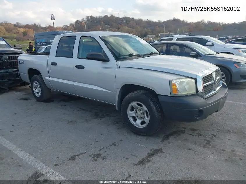 1D7HW28K55S162002 2005 Dodge Dakota St