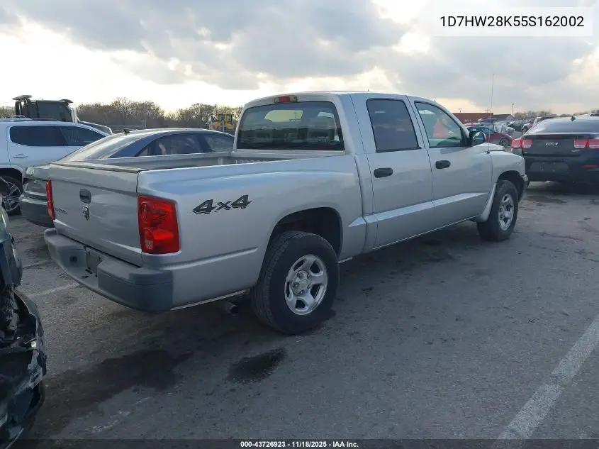 1D7HW28K55S162002 2005 Dodge Dakota St