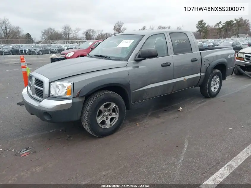 1D7HW48NX5S200071 2005 Dodge Dakota Slt