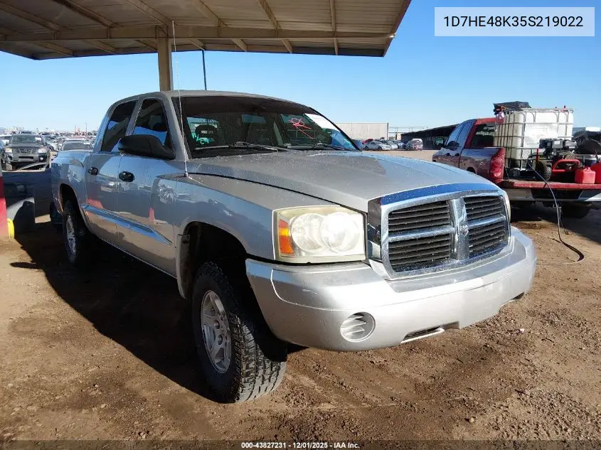 1D7HE48K35S219022 2005 Dodge Dakota Slt