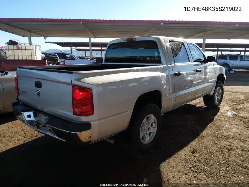 1D7HE48K35S219022 2005 Dodge Dakota Slt