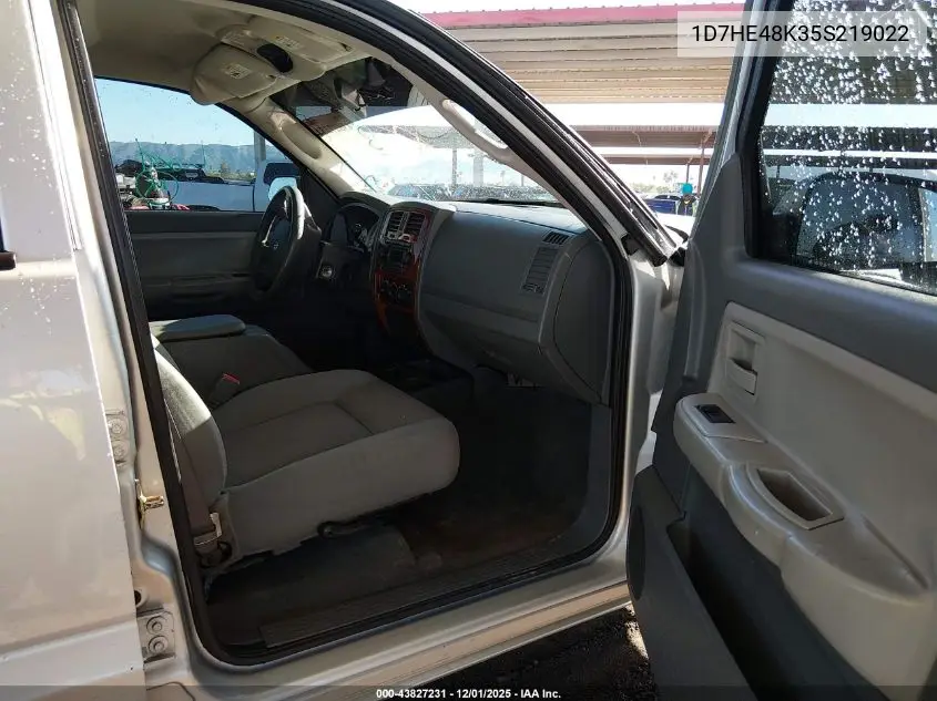 1D7HE48K35S219022 2005 Dodge Dakota Slt