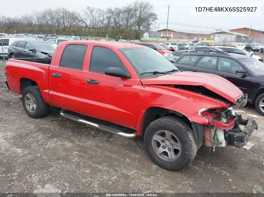 1D7HE48KX6S525927 2006 Dodge Dakota Slt
