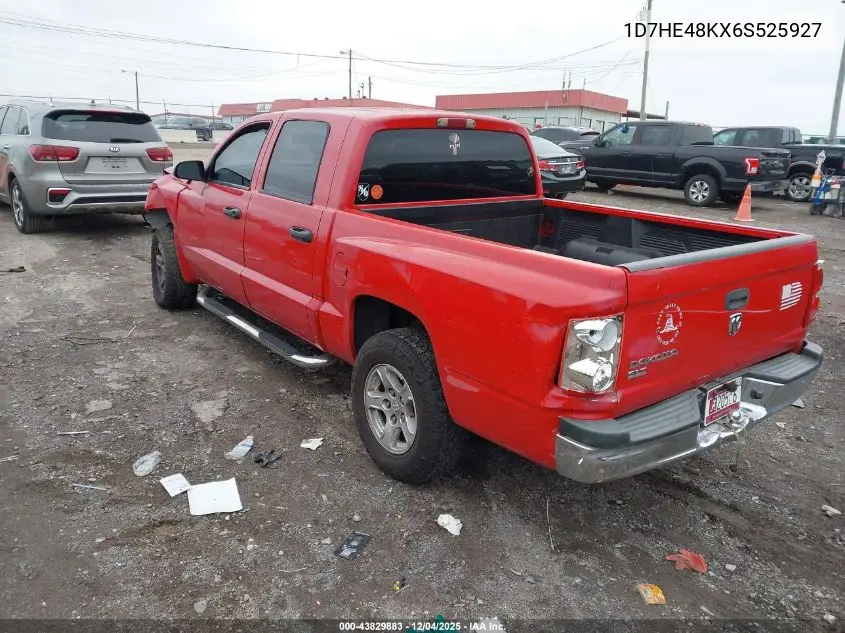1D7HE48KX6S525927 2006 Dodge Dakota Slt