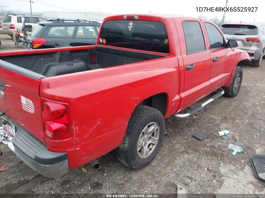 1D7HE48KX6S525927 2006 Dodge Dakota Slt