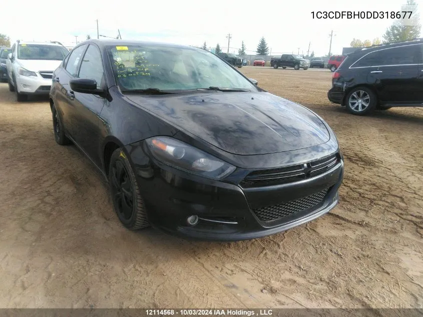 1C3CDFBH0DD318677 2013 Dodge Dart Sxt