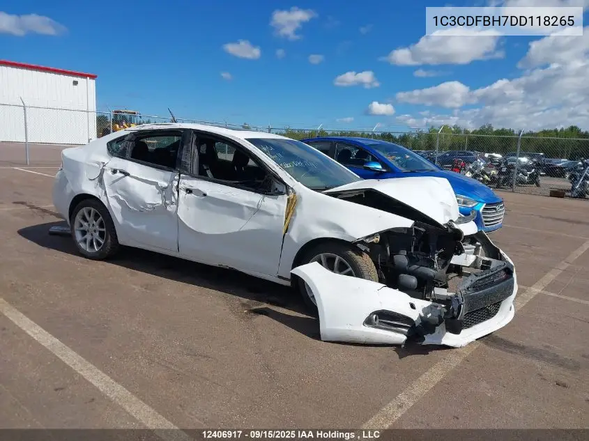 1C3CDFBH7DD118265 2013 Dodge Dart Sxt/Rallye