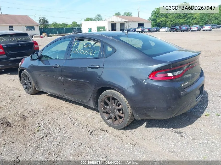 1C3CDFBA6DD267947 2013 Dodge Dart Sxt