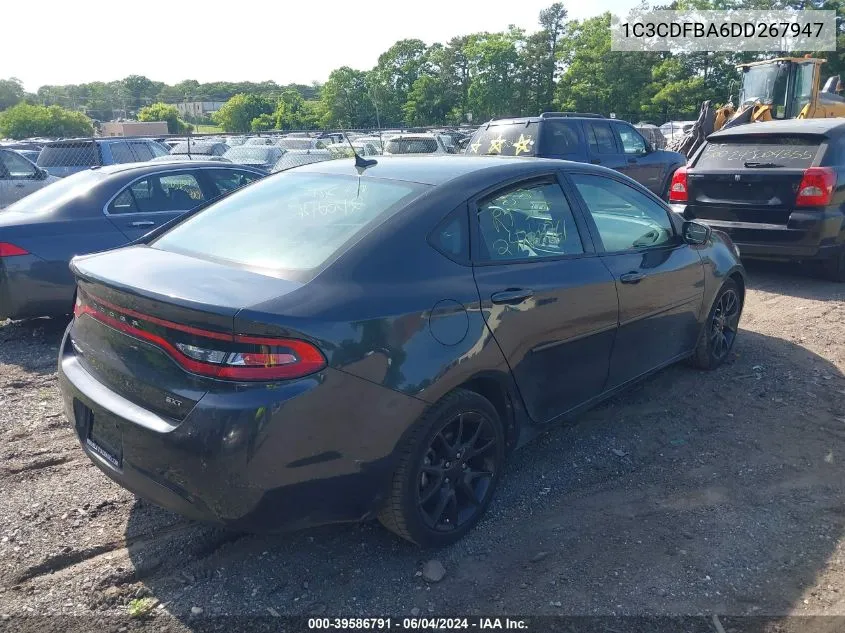 1C3CDFBA6DD267947 2013 Dodge Dart Sxt