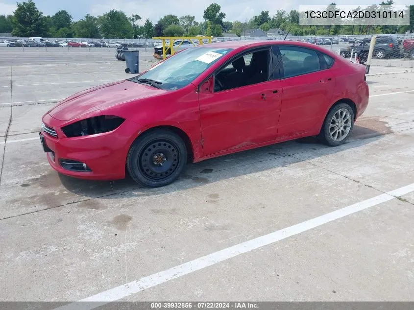 1C3CDFCA2DD310114 2013 Dodge Dart Limited