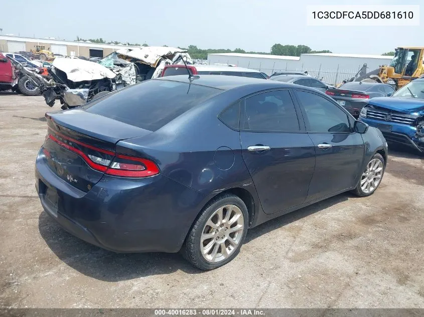 1C3CDFCA5DD681610 2013 Dodge Dart Limited