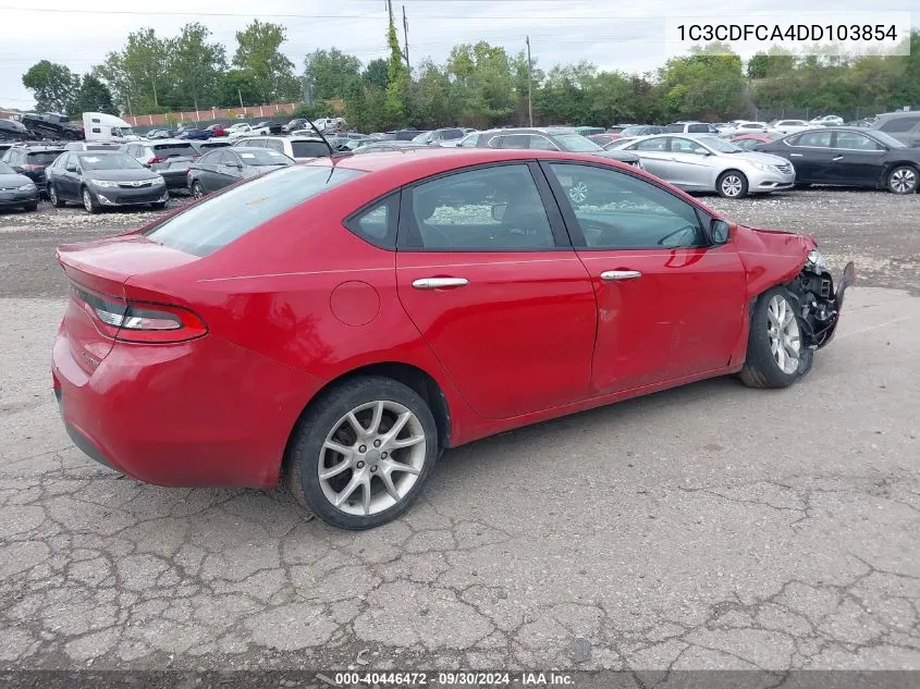 1C3CDFCA4DD103854 2013 Dodge Dart Limited