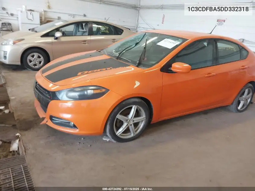1C3CDFBA5DD332318 2013 Dodge Dart Sxt