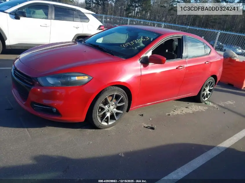 1C3CDFBA0DD324241 2013 Dodge Dart Sxt