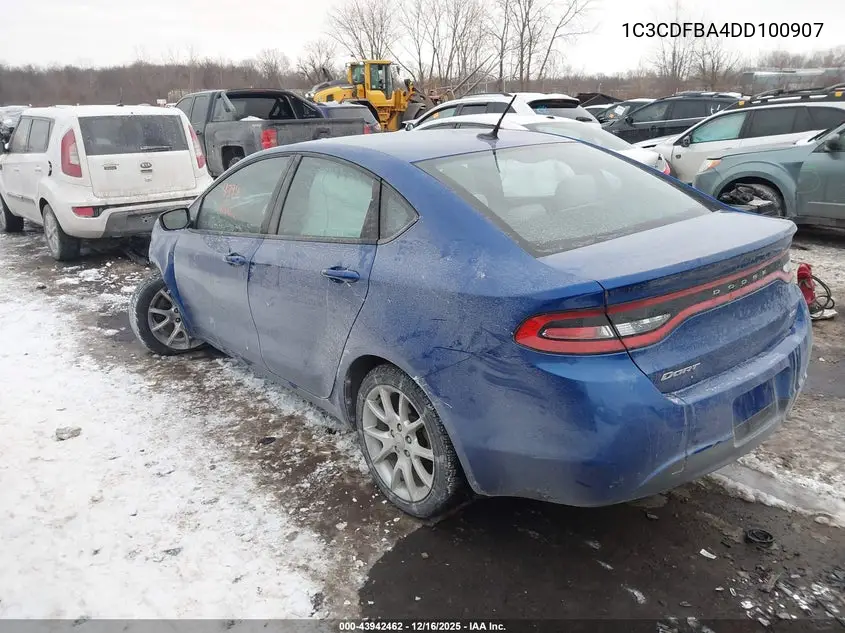 1C3CDFBA4DD100907 2013 Dodge Dart Sxt