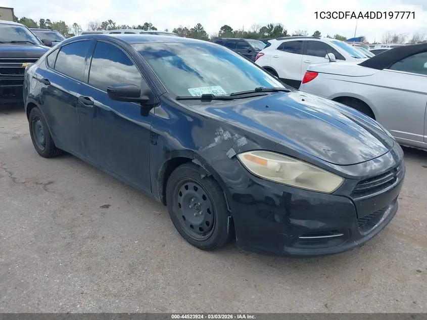 1C3CDFAA4DD197771 2013 Dodge Dart Se