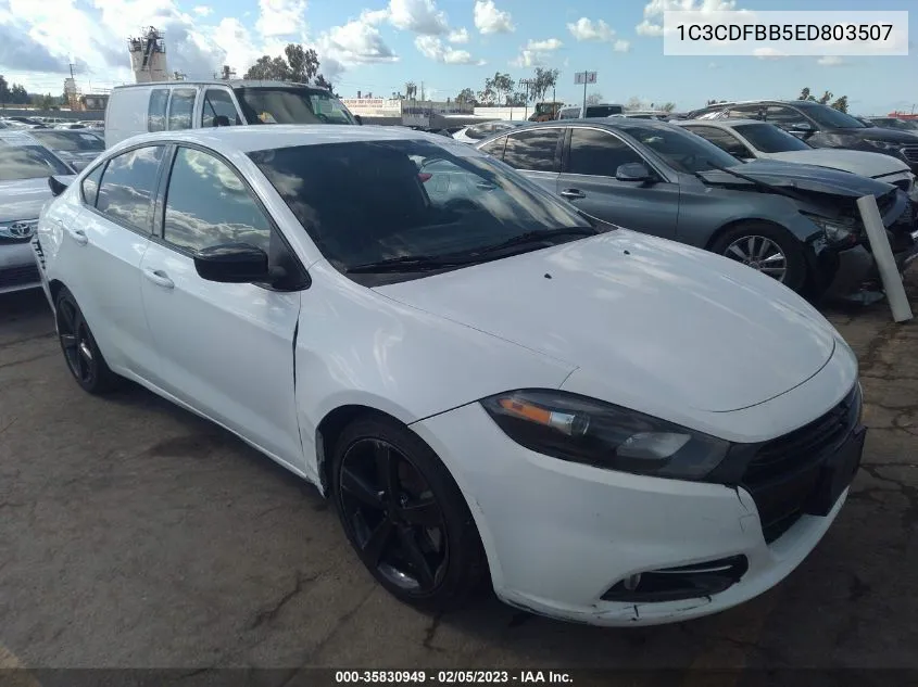 2014 Dodge Dart Sxt VIN: 1C3CDFBB5ED803507 Lot: 35830949