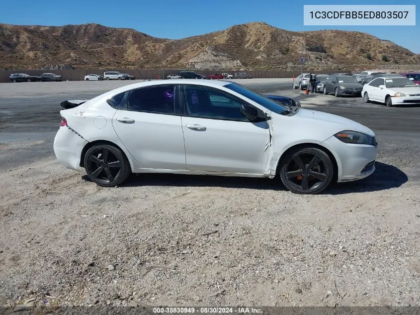 2014 Dodge Dart Sxt VIN: 1C3CDFBB5ED803507 Lot: 35830949