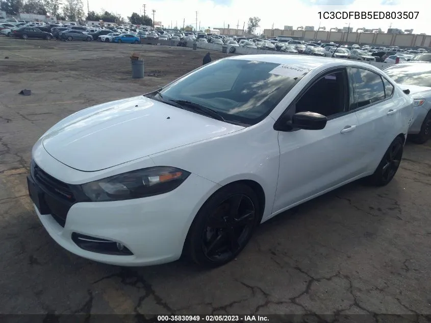 2014 Dodge Dart Sxt VIN: 1C3CDFBB5ED803507 Lot: 35830949