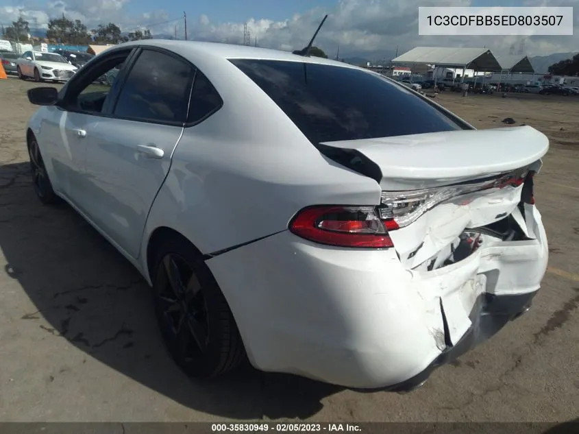 2014 Dodge Dart Sxt VIN: 1C3CDFBB5ED803507 Lot: 35830949