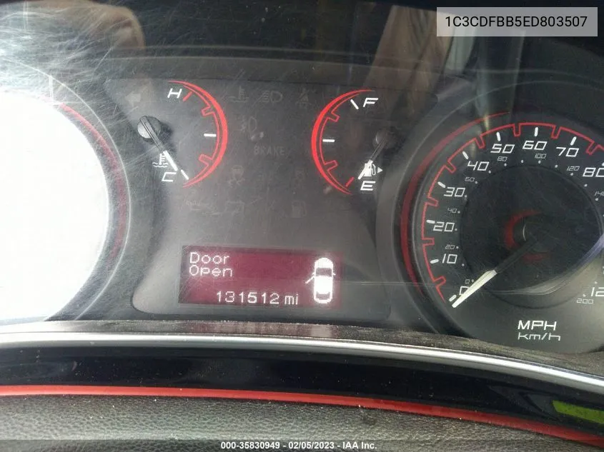 2014 Dodge Dart Sxt VIN: 1C3CDFBB5ED803507 Lot: 35830949