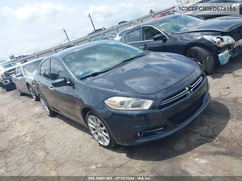 1C3CDFCB0ED673165 2014 Dodge Dart Limited