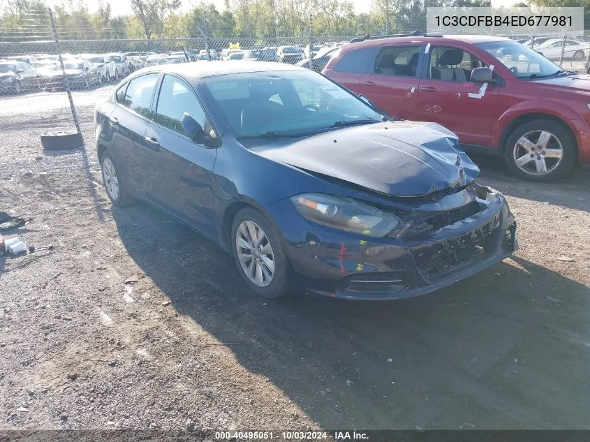 1C3CDFBB4ED677981 2014 Dodge Dart Sxt