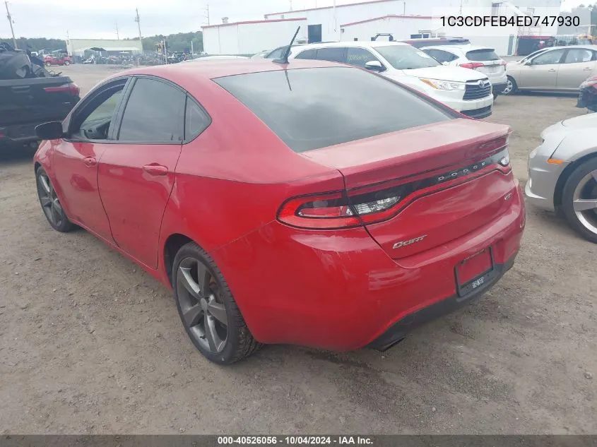 1C3CDFEB4ED747930 2014 Dodge Dart Gt