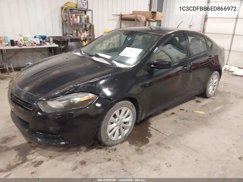 1C3CDFBB6ED866972 2014 Dodge Dart Sxt