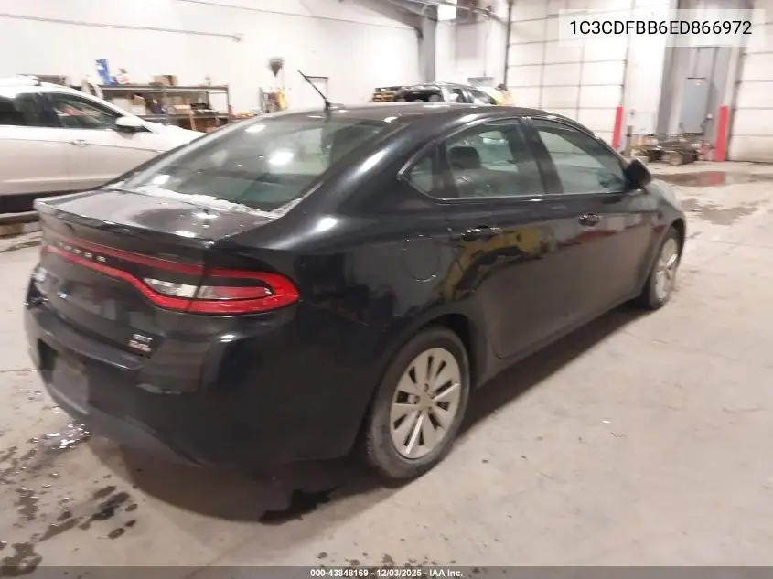 1C3CDFBB6ED866972 2014 Dodge Dart Sxt