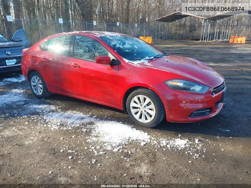 1C3CDFBB6ED668974 2014 Dodge Dart Sxt
