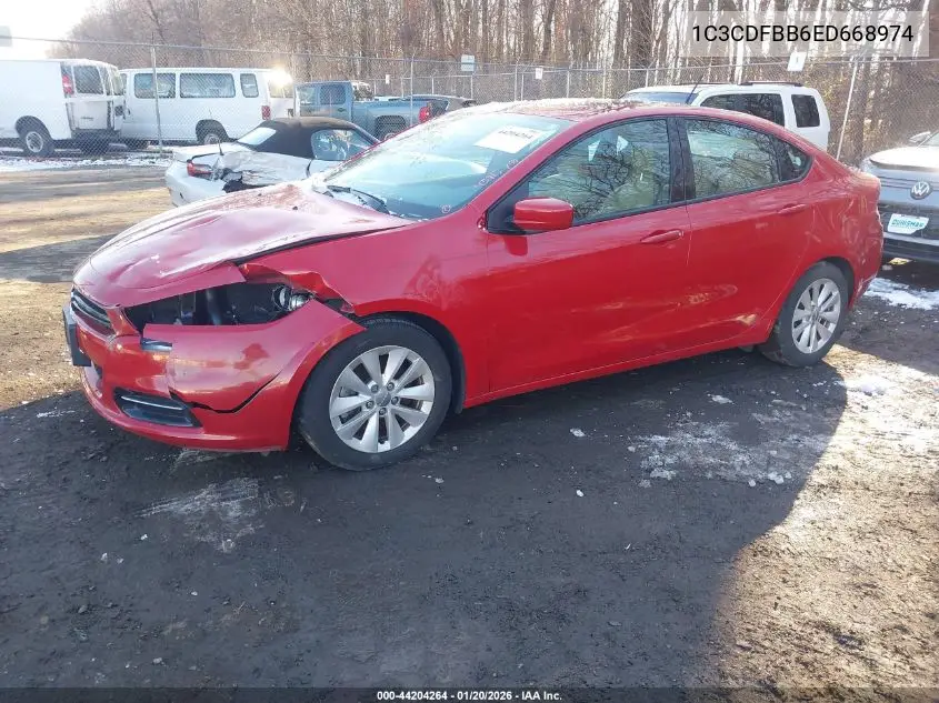 1C3CDFBB6ED668974 2014 Dodge Dart Sxt