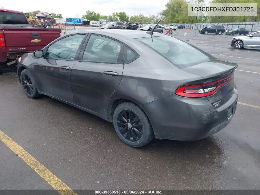 1C3CDFDHXFD301725 2015 Dodge Dart Aero