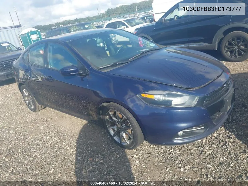 1C3CDFBB3FD173777 2015 Dodge Dart Sxt