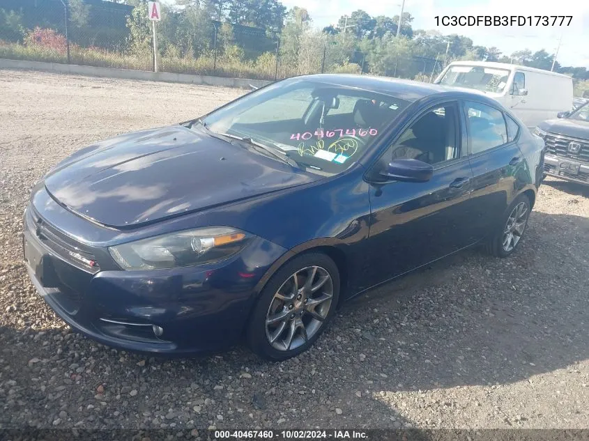 1C3CDFBB3FD173777 2015 Dodge Dart Sxt