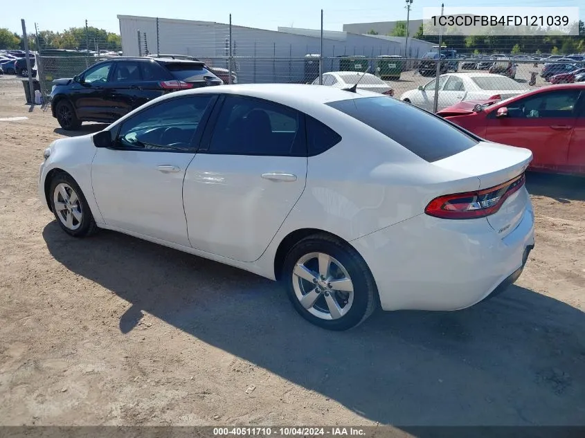 1C3CDFBB4FD121039 2015 Dodge Dart Sxt