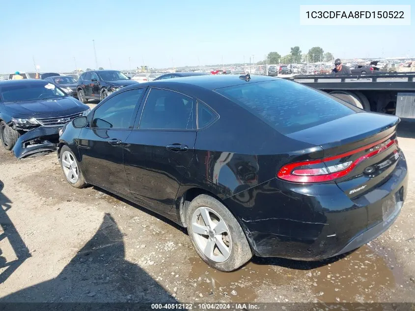 1C3CDFAA8FD150522 2015 Dodge Dart Se