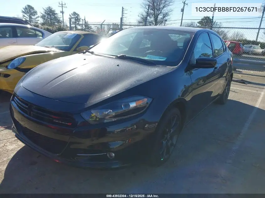 1C3CDFBB8FD267671 2015 Dodge Dart Sxt